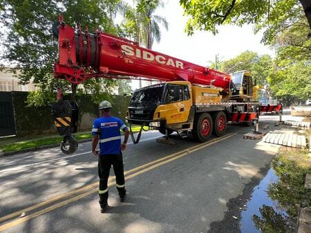 Aluguel de Guindaste SIDCAR Transportes